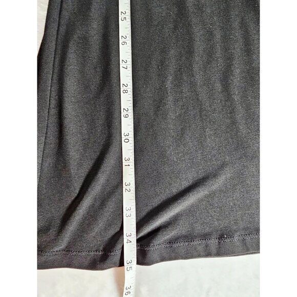 ENFOCUS STUDIO Sleeveless Ruffled Front Collarless Shift Dress-Black-SZ 10 - Picture 7 of 8